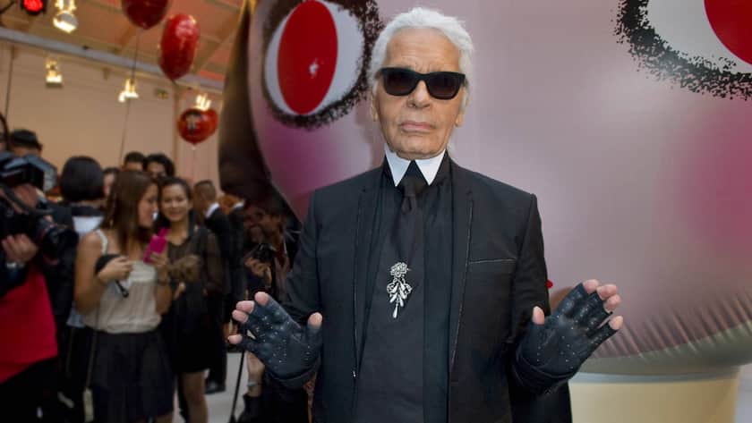 September 11, 2012 - Paris, Ile de France, France - Karl Lagerfeld attends at the Sho Uemura event at Espace Commines in Paris..German fashion designer and creative director for the french fashion brand Chanel Karl Lagerfeld died on 19 February 2019 in Paris aged 85. Paris France - ZUMAs197 20120911_zab_s197_001 Copyright: xThierryxLexFouillex