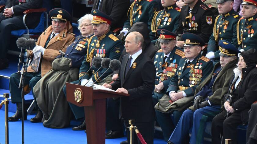 Wladimir Putin am Tag des Sieges in Moskau