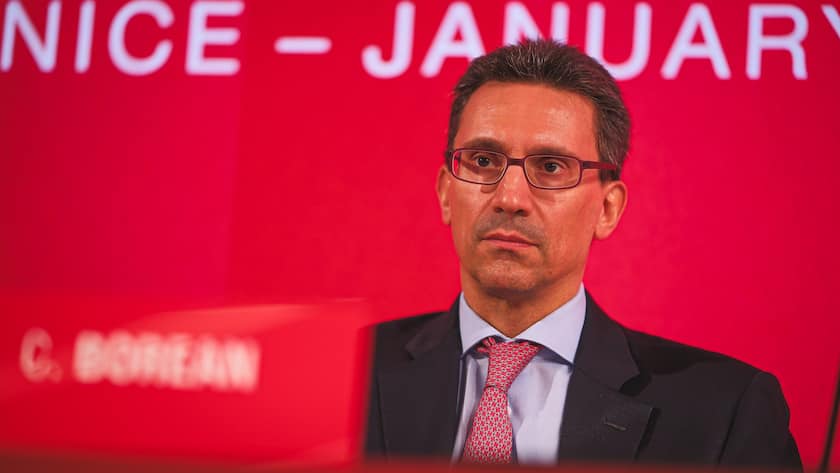 Cristiano Borean, Group Chief Financial Officer von Generali, anlässlich der Medienkonferenz, 29.01.25 Venedig.