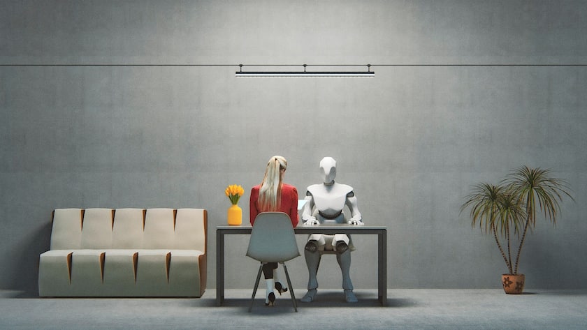 In Zukunft könnte den Kundinnen und Kunden im übertragenen Sinne immer mehr KI-Kompetenz gegenübersitzen.