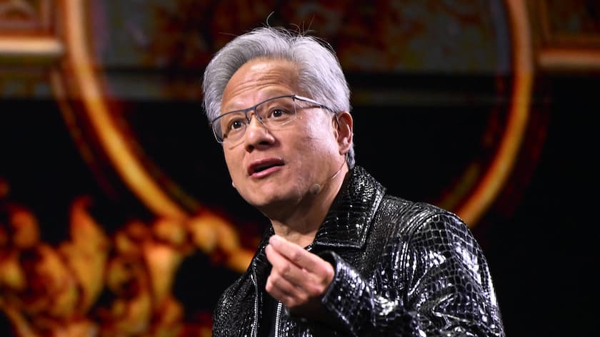 Nvidia-CEO Jensen Huang an der Consumer Electronic Show im Januar 2025 in Las Vegas.