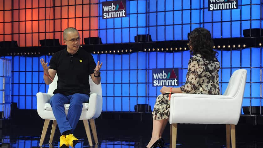 Web Summit 2022 : day 01 Lisbon, 11/01/2022 - Day 01 of the Web Summit 2022 which is taking place at Parque das Nacoes in Lisbon. Changpeng Zhao PUBLICATIONxINxGERxSUIxAUTxONLY lvaroxIsidoro