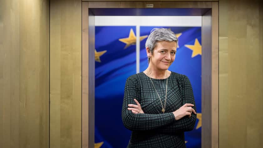 Es bleibt dabei: Google soll 2,42 Milliarden Euro Busse zahlen Margrethe Vestager, head of the European Commission's antitrust division, in Brussels, on Nov. 11, 2019. Vestager, who won praise for her oversight of the tech industry is now, with more authority from the European Union, envisioning a more aggressive agenda. (Ans Brys/The New York Times)