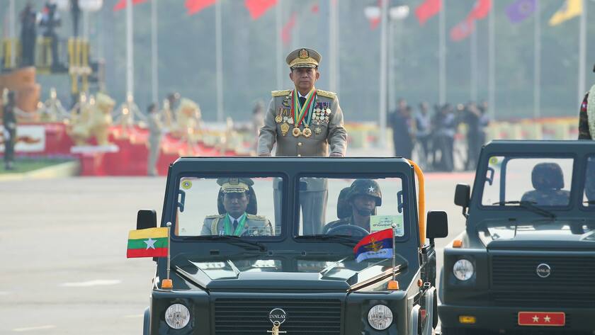 Myanmars Machthaber Min Aung Hlaing hat international wenig Freunde.