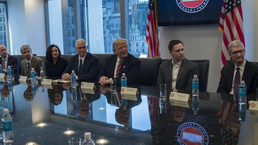Trump trifft sich mit Tech-Chefs aus dem Silicon Valley