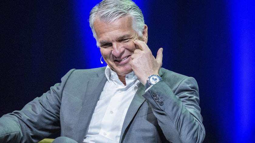 Der CEO der UBS, Sergio Ermotti anlaesslich des Swiss Media Forum vom Donnerstag, 23. Mai 2023 im KKL in Luzern. (KEYSTONE/Urs Flueeler)