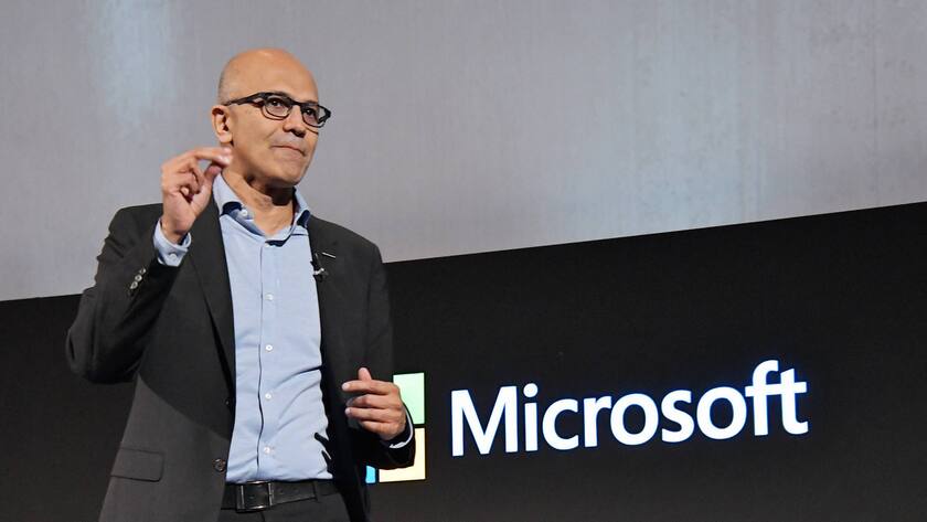 Satya Nadella, Chief Executive Officer CEO of Microsoft speaks during the Microsoft Tech Summit 2018 in Tokyo, Japan on November 5, 2018. PUBLICATIONxINxGERxSUIxAUTxHUNxONLY TKP2018110509 KEIZOxMORI
