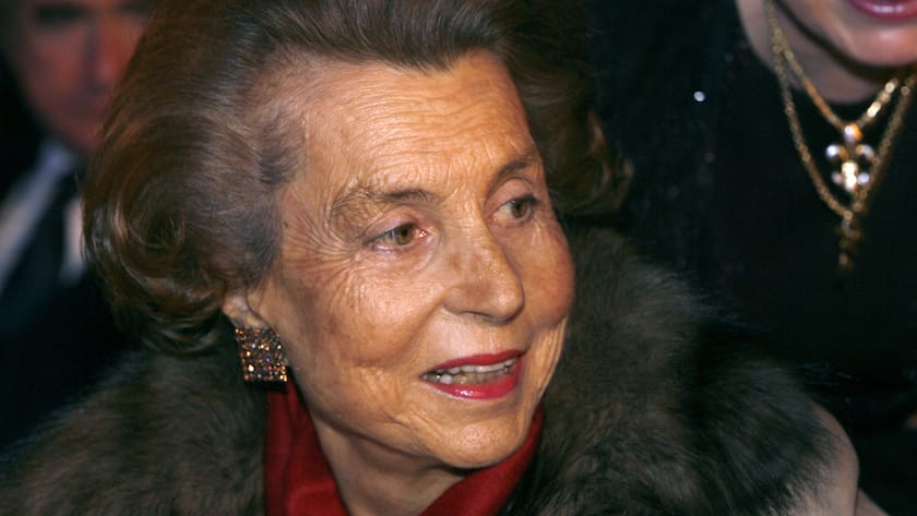 ilianne Bettencourt pictured during the L OREAL-UNESCO prize, in Paris, France, on February 22, 2007