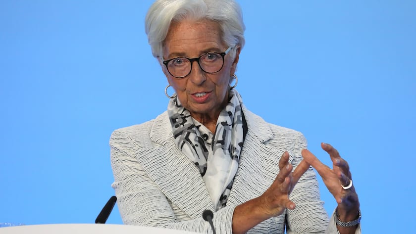 08.09.2022, Frankfurt, DEU Pressekonferenz der Europaeischen Zentralbank, ECB, Christine Lagarde, Praesidentin der Europaeischen Zentralbank