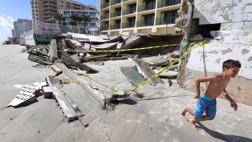 Besonders schwere Verwüstungen richtete der Hurrikan Ian an, der Ende September Florida traf.