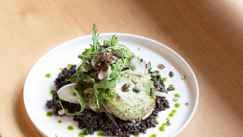 Ein veganes Gericht in der Kantine des Sportschuhherstellers On.
