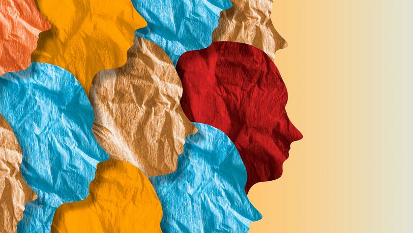 «Die Assekuranz kann noch mehr für die Vielfalt tun» Silhouetten von Köpfen