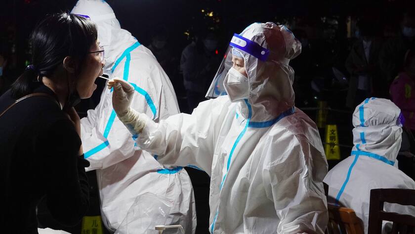 Shanghai Covid-Test Corona