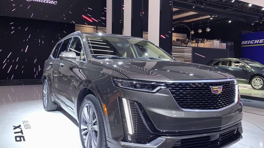 North American auto show Photo taken Jan. 14, 2019 shows General Motors Co. s new Cadillac XT6 SUV, unveiled at the annual North American International Auto Show in Detroit. PUBLICATIONxINxGERxSUIxAUTxHUNxONLY