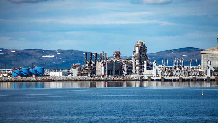 Norwegen Gas Raffinerie