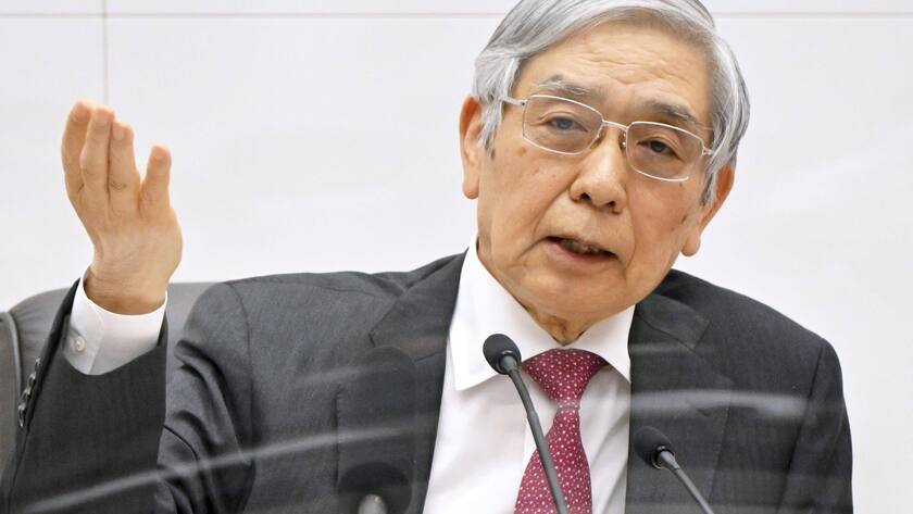 BoJ-Gouverneur Haruhiko Kuroda hat die schwierige Aufgabe, die Wirtschaft seines Landes im Lot zu halten.