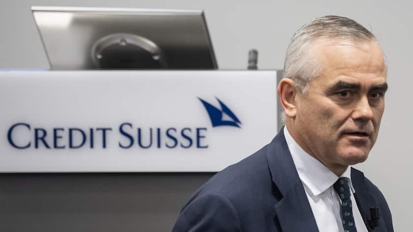 Thomas Gottstein, the new CEO of the Swiss bank Credit Suisse, prior the press conference of the full-year results of 2019 in Zurich, Switzerland, Thursday, Feburary 13, 2020. (KEYSTONE/Ennio Leanza).