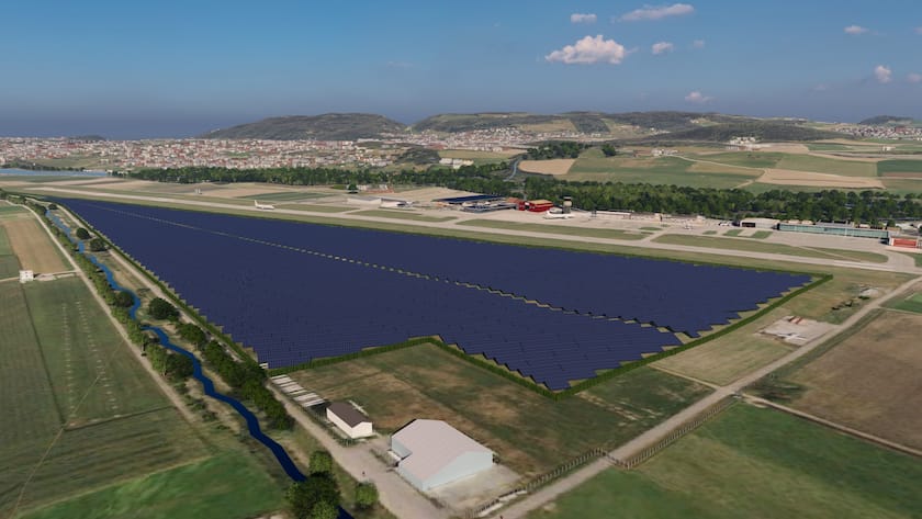 Bern Flughafen Solarpark