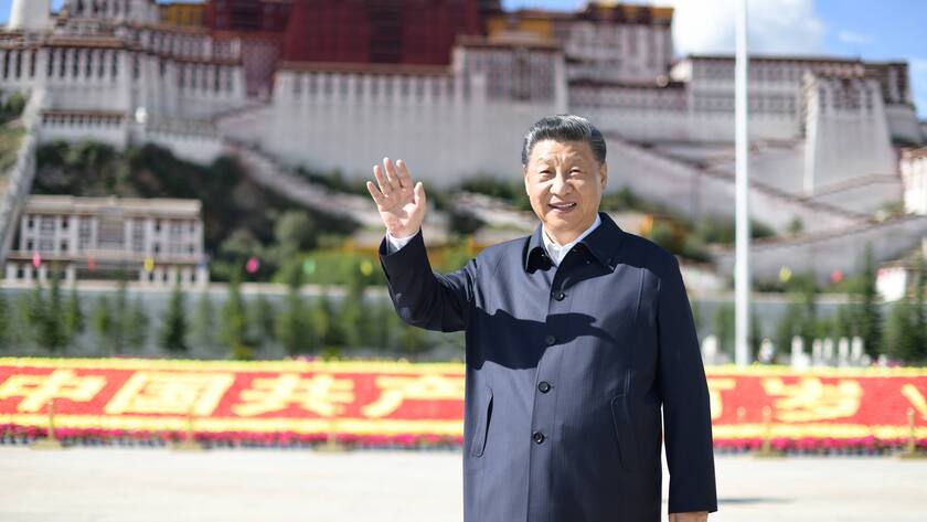 Chinas Präsident Xi Jinping erstmals zu Gast in Lhasa, Tibet