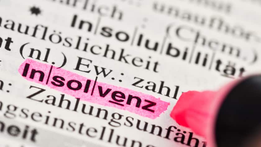 Die Zahl an Firmeninsolvenzen in Deutschland steigt.
