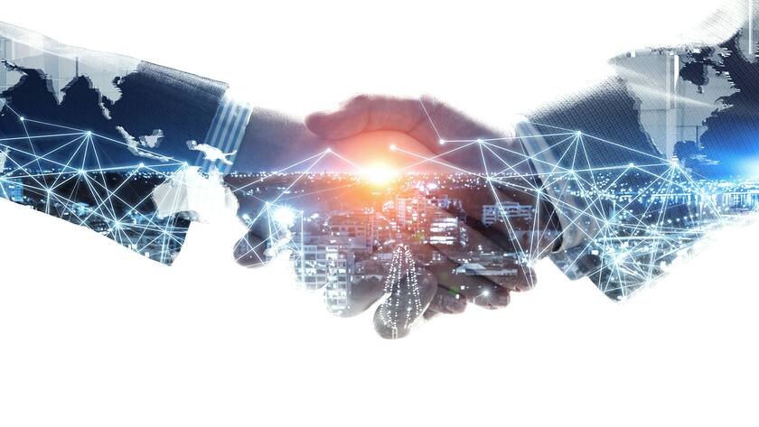 Partnerschaft - Handshake