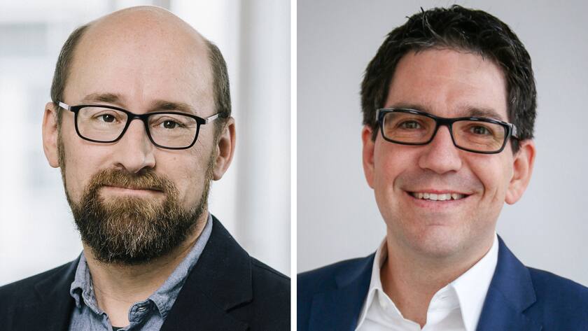 Michael Hanisch, Head of Technology, Amazon Web Services (AWS), Raphael Graber, Lead Cloud Solutions, Helvetia