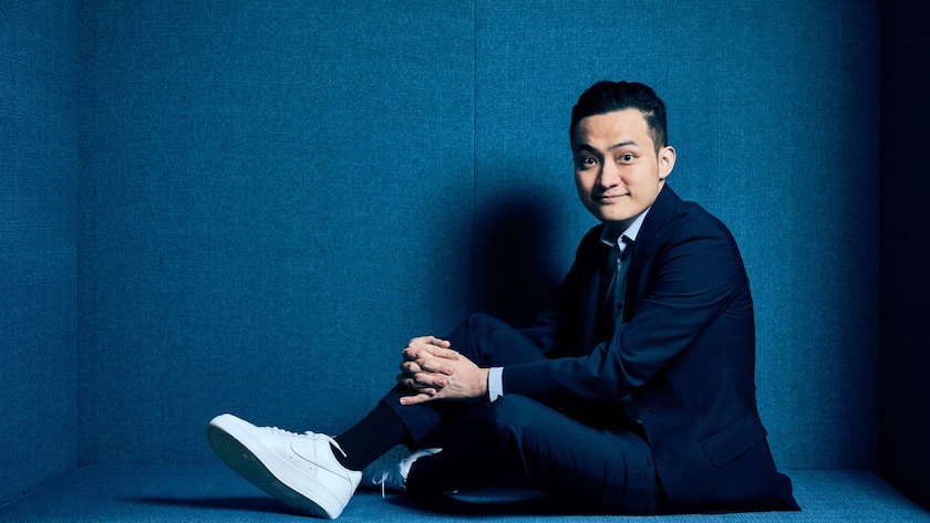 Justin Sun, founder of blockchain platform Tron, poses for a photograph in Hong Kong, China, on Friday, May 8, 2020. Making his personal fortune by embracing Bitcoin as early as 2012, and now by his own account worth somewhere in the hundreds of millions of dollars, Sun is part of a second wave of crypto entrepreneurs who envision putting more than just digital money and payments on a decentralized platform. Photographer: Calvin Sit/Bloomberg
