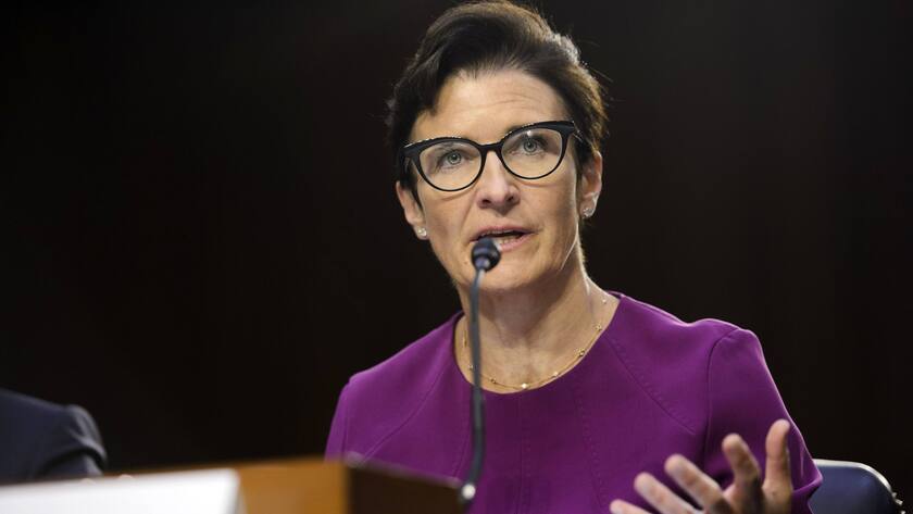 Jane Fraser, CEO der Citigroup, spricht am Donnerstag, den 22. September 2022, während einer jährlichen Wall Street-Aufsichtsanhörung des Bankenausschusses des Senats über die größten Banken des Landes im US-Kapitol in Washington, DC