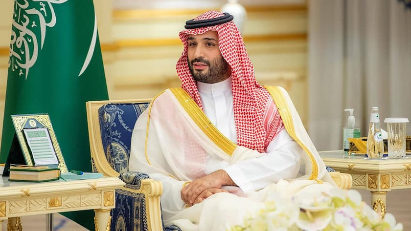 Crown Prince Mohammed bin Salman during his meeting with the US president Joe Biden at al-Salman Palace in the Red Sea coastal city of Jeddah on Friday, July 15, 2022. PUBLICATIONxINxGERxSUIxAUTxHUNxONLY SAU2022071610 SaudixpressxAgency
