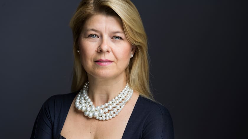 Portrait of Severina Pascu, CEO of UPC Switzerland, taken at UPC's headquarters in Wallisellen, in the Canton of Zurich, Switzerland on October 1, 2018. (KEYSTONE/Gaetan Bally)Severina Pascu, CEO von UPC Schweiz, portraitiert am 1. Oktober 2018 am Hauptsitz der UPC in Wallisellen. (KEYSTONE/Gaetan Bally)