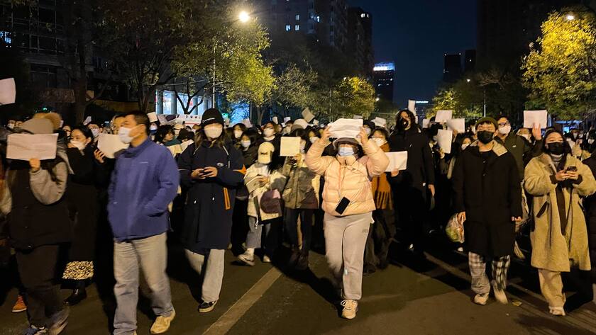 Anti-Lockdown-Proteste in Peking