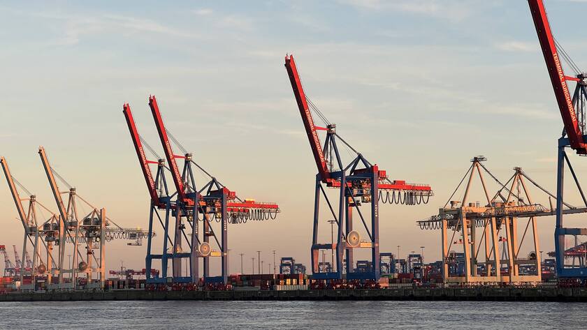 Foto vom Hamburger Hafen.