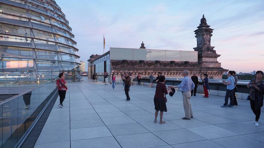 BERLIN, GERMANY - CIRCA JUNE 2019: Dome of the Bundestag German Houses of Parliament at dusk, model released, , property released, , 32692838.jpg, bundestag, parliament, dome, berlin, germany, 2019, german, houses, dusk, architecture, building, landmark, town, city, urban, cityscape, reichstag, deutschland, europe, european, kuppel, editorial, twilight, night, nighttime, eu, people, blue hour, blue, hour