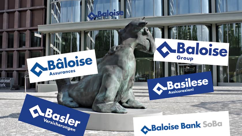 Vielsprachig: Die Logos der Baloise Holding