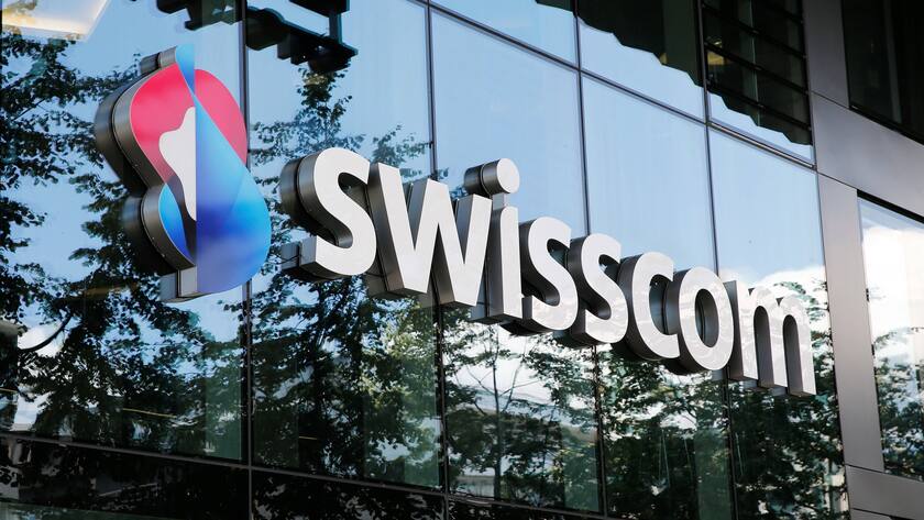 Foto Manuel Geisser 18.07.2021 : Swisscom Logo Telekommunikationsunternehmen *** Photo Manuel Geisser 18 07 2021 Swisscom logo telecommunications company