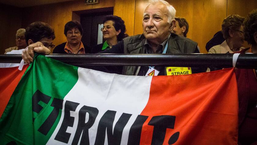 Ein Opfer des Eternit-Werks in Turin, Stephan Schmidheiny wurde 2014 zum ersten Mal verurteilt,