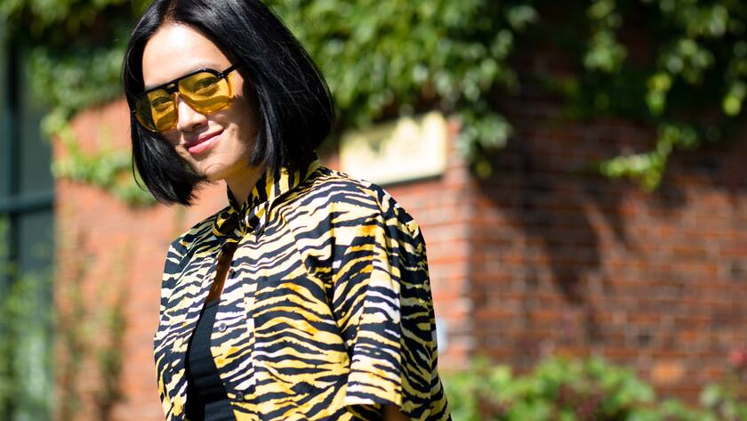 Tiffany Hsu, Fashion Buying Director for Mytheresa, attending the By Malene Birger runway show during Copenhagen Fashion Week - Aug 9, 2018 - CPHFW: Spring 2019 Street Style Day 3, Copenhagen Denmark PUBLICATIONxINxGERxSUIxAUTxONLY Copyright: xZachxChasex h_00535974