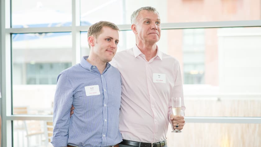 Unternehmer und Multimillionär Tim Gill (rechts) mit Scott Miller: Kämpfen für LGBTQ-Rechte.