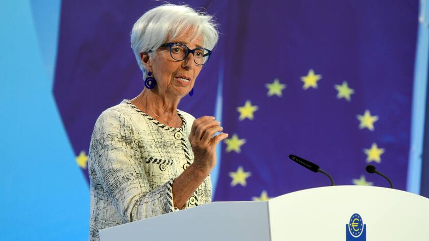 Deutschland, Frankfurt, 15.06.2023 Pressekonferenz der EZB Foto: Christine Lagarde, EZB-Praesidentin Pressekonferenz der EZB *** Germany, Frankfurt, 15 06 2023 ECB Press Conference Photo Christine Lagarde, ECB President ECB Press Conference