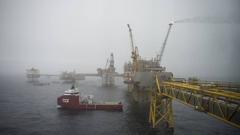 The Ekofisk oil field off the North Sea, Oct. 24, 2019. EuropeÄôs frantic search for alternatives to Russian natural gas has dramatically increased the demand Äî and price Äî for Norway's oil and gas. As the money pours in, EuropeÄôs second-biggest natural gas supplier is fending off accusations that itÄôs profiting from the war in Ukraine. (Carina Johansen/NTB Scanpix via AP)