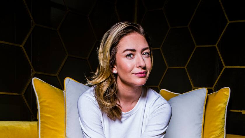 CEO and founder of Bumble, Whitney Wolfe is photographed on April 16, 2019 in Austin, Texas. (Photo by Drew Anthony Smith/Contour by Getty Images)