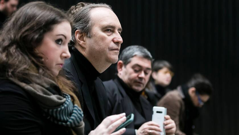 Paris, France March 5, 2020 - Press conference of the socialist candidate for mayor of Paris, to present her proposals in terms of digital innovation policy and digital sovereignty - Iliad s founder Xavier Niel POLITIQUE, ECONOMIE, DIGITAL, NUMERIQUE, START UP, PATRON, DIRIGEANT, NIEL PUBLICATIONxNOTxINxFRA Copyright: xVincentxIsorex