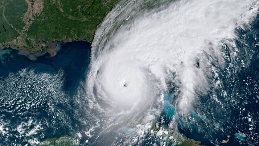 September 28, 2022, NASA EOSDIS, EARTH ORBIT: View of Hurricane Ian as the eye wall comes ashore at Fort Meyers Florida on the west coast of Florida as a Category 4 dangerous storm as seen from the NASA EOSDIS satellite, September 28, 2022 in Earth Orbit. NASA EOSDIS EARTH ORBIT - ZUMAp138 20220928_zaa_p138_028 Copyright: xEosdis/Nasax