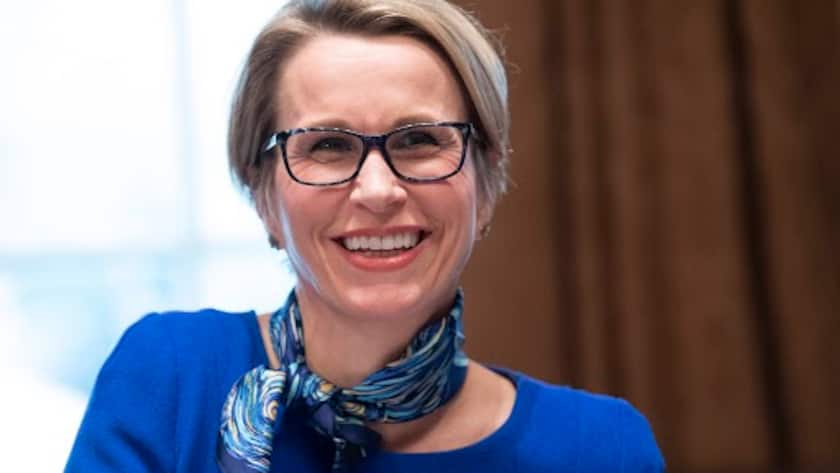 Emma Walmsley, CEO of GlaxoSmithKline, attends a meeting held by President Donald Trump with the Coronavirus Task Force and fellow pharmaceutical executives, at the White House in Washington, D.C. on March 2, 2020. PUBLICATIONxINxGERxSUIxAUTxONLY Copyright: xKevinxDietschx