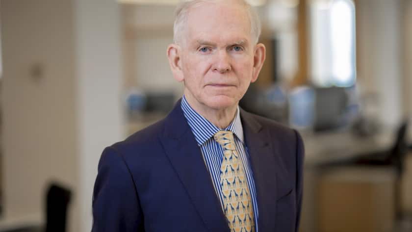 In this 2021 photo provided by GMO, is Jeremy Grantham, co-founder of GMO, who has correctly predicted several of the biggest market bubbles around the world, going back to Japan in the late 1980s. (GMO via AP)Jeremy Grantham