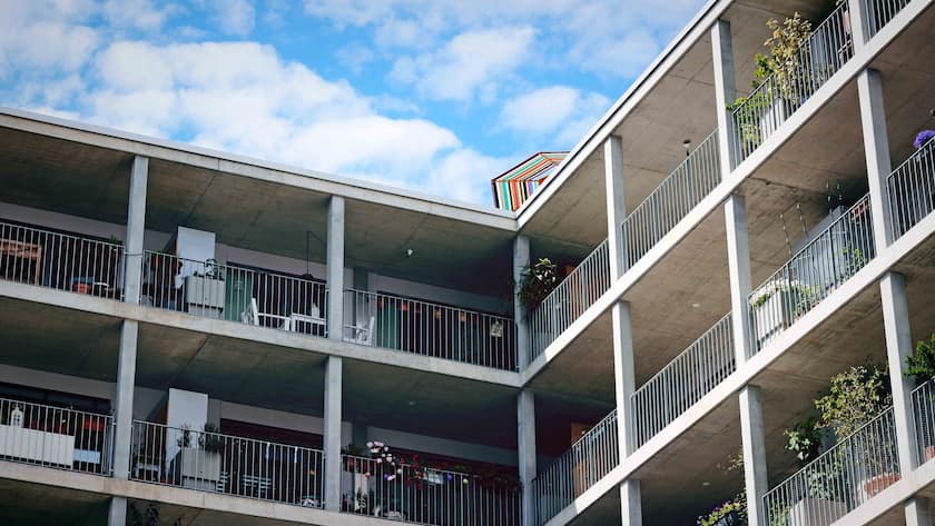 Blick auf eine Mietliegenschaft in Zürich.