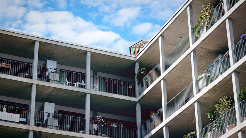 Blick auf eine Mietliegenschaft in Zürich.