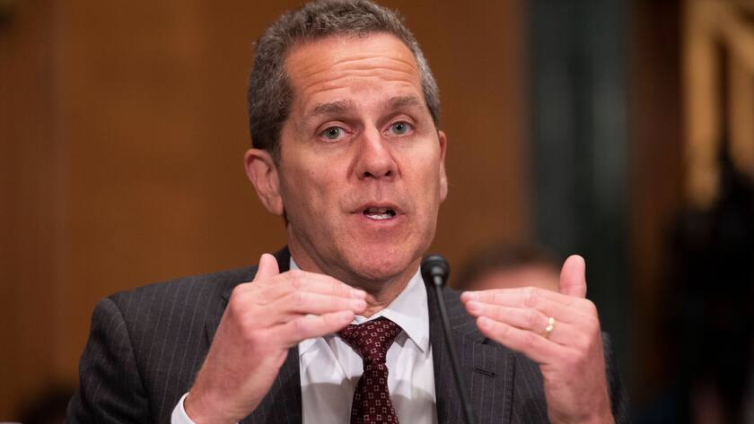 November 15, 2022, Washington, District of Columbia, USA: Michael S. Barr, Vice Chair For Supervision, Board of Governors of the Federal Reserve System, testifies before the Senate Banking, Housing, and Urban Affairs, oversight hearing to examine financial regulators, focusing on a strong banking and credit union system for main street, on Capitol Hill in Washington, Tuesday, Nov. 15, 2022 Washington USA - ZUMAs152 20221115_zaa_s152_054 Copyright: xCliffxOwenx