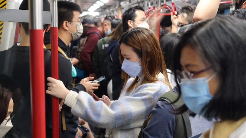 Im Dezember 2022 waren Masken in Hongkong omnipräsent.