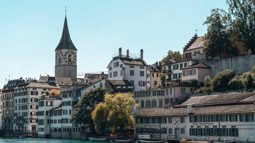 Zurich city in the summer Zürich, Zurich, Switzerland R_ERSS23091637-1252358-01 EDITORIAL USE ONLY